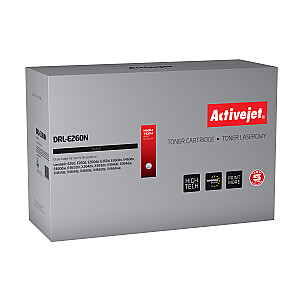 Drum Activejet DRL-E260N Lexmark printerim; Rezerves Lexmark E260X22G; Augstākā; 30 000 lappušu; melns