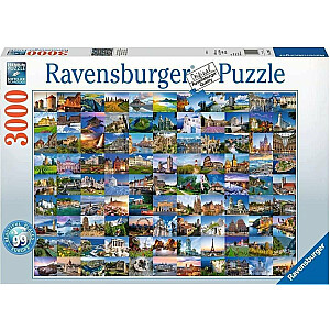 Ravensburger Ravensburger Puzzle 3000el 99 veidu Eiropas universāls