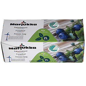 Пакеты для заморозки продуктов Marjukka 40шт 2л, 200 x 350мм, -4 329807