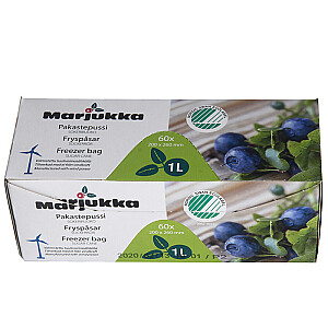 Пакеты для заморозки продуктов Marjukka 60шт 1л, 200 x 260мм, -4 329806
