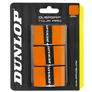 Падель выше. заводной Dunlop TOUR PRO 3-блистер оранжевый