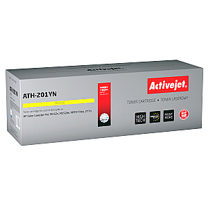 Activejet ATH-201YN toneris HP printerim, nomaiņa HP 201A CF402A; Augstākā; 1400 lappuses; dzeltens