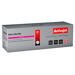 Тонер-картридж Activejet ATH-201MN для принтеров HP, сменный HP 201A CF403A; Верховный; 1400 страниц; пурпурный
