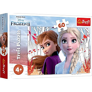 Puzle Frozen 2 - Annas un Elzas apburtā pasaule 60 gab