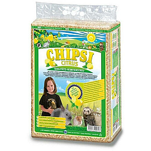 Litter Chipsi Citrus multipresētas citronu zāģskaidas - Cat's Best - 15 l