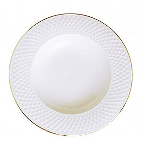 Золотая суповая тарелка E Clat 23см, качественная керамика