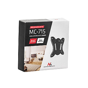 Maclean MC-715 maza televizora sienas stiprinājuma kronšteins 13-27" TV monitoram, LCD plazmas LCD, 75x75 100x100