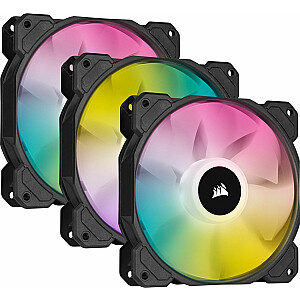 Wentylator Corsair iCUE SP120 RGB ELITE Performance x 3 + Apgaismojuma bloks CORE (CO-9050109-WW)
