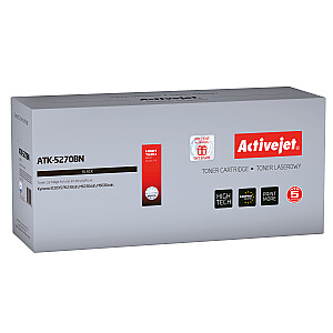 Тонер Activejet ATK-5270BN для принтера Kyocera; Замена Kyocera TK-5270K; Верховный; 8000 страниц; чернить