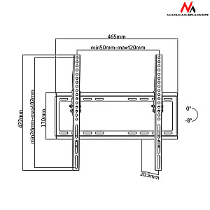 Maclean MC-774 Тумба под ТВ 32-55" max vesa 400x400 35кг