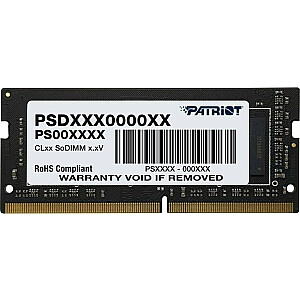 Atmiņa Patriot Signature SODIMM DDR4 32GB 3200MHz CL22 piezīmjdatoram (PSD432G32002S)