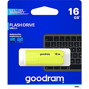 Pendrive GoodRam 16GB USB dzeltens (UME2-0160Y0R11)