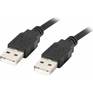 Kabel USB Lanberg USB-A M / M 2.0 0.5m czarny