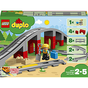 Vilcienu sliedes un viadukts Lego duplo (10872)