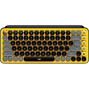 Logitech POP Keys Keyboard Blast (920-010735) Wireless Black Yellow US (920-010735)
