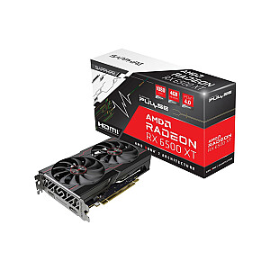 SAPPHIRE PULSE AMD Radeon RX 6500 XT Графическая карта 4 ГБ GDDR6 PCI Express 4.0 ATX (11314-01-20G)