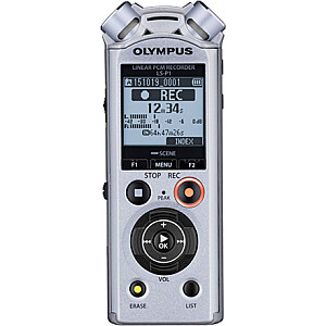 Olympus LS-P1 96kHz/24bit Linear PCM, Digital, Stereo, LCD, Microphone connection