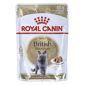 Royal Canin Britu īsspalvainais kaķis Adult mērcē 85g