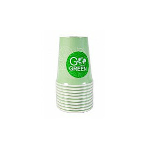 Glāzes ekoloģiskās Go Green 250ml 10 gab.