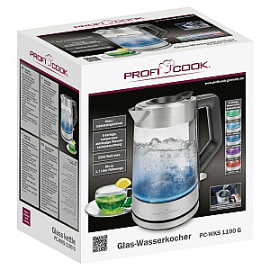 Электрический стеклянный чайник Proficook PC-WKS 1190 G