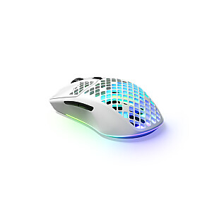 SteelSeries Gaming Mouse Aerox 3 Wireless (2022 Edition), Optical, RGB LED light, Snow, Wireless