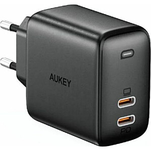 Aukey 2x USB-C lādētājs (PA-B4S)