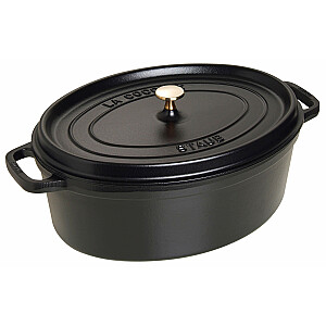 ЧУГУННАЯ ОВАЛЬНАЯ КАстрЮЛЯ STAUB 4,2 Л ЧЕРНАЯ