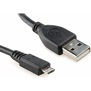 Kabel USB Gembird micro USB 2.0 AM-MBM5P 1m Czarny (CCP-MUSB2-AMBM-1M)