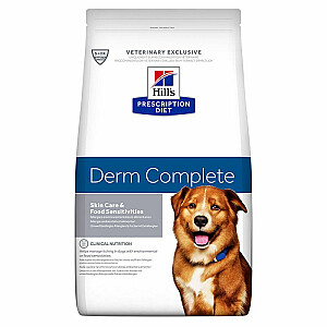 HILL'S Prescription Diet Derm Complete Canine - sausā suņu barība - 12 kg
