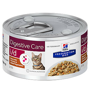 HILL'S PD Diet i/d Digestive Care Vistas un dārzeņi - mitrā kaķu barība - 82g