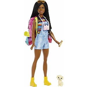 Barbie Mattel kempinga lelle — Bruklina + aksesuāri (HDF74)