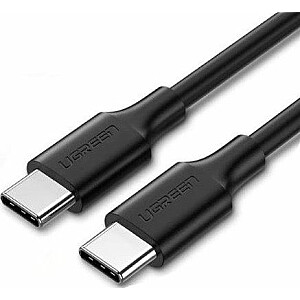 Ugreen USB kabelis Taisns USB-C uz USB-C 1 m Black (50997)