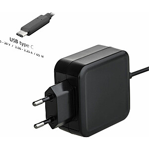 Akyga 65 W USB-C 3,2 A 20 V klēpjdatora strāvas adapteris (AK-ND-70)