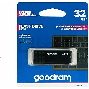 GoodRam UME3 Pendrive 32GB melns (UME3-0320K0R11)