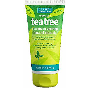 Beauty Formulas Tējas koka sejas attīrošais pīlings 150ml