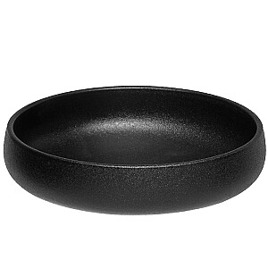 Тарелка глубокая Кошелек керамическая черная 15см 308035