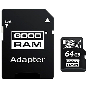 MICROSD 64GB CLASS 10/UHS 1 + ADAPTER SD