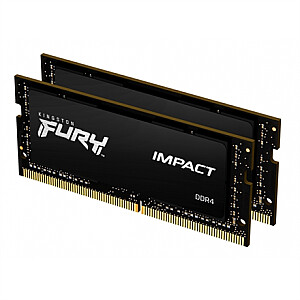 Kingston Fury Impact 16 GB [2x8 GB DDR4 CL20 SODIMM 3200 MHz]
