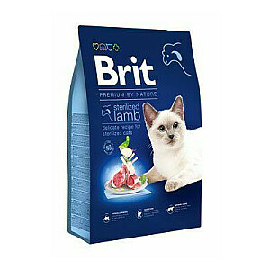 BRIT Dry Premium Sterilizēts ar jēru - 8kg