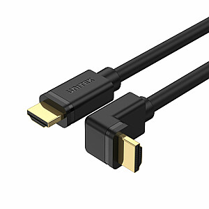 UNITEK HDMI KABELIS LEŅĶIS 90° 2.0, 4K60HZ, 3M, Y-C1002