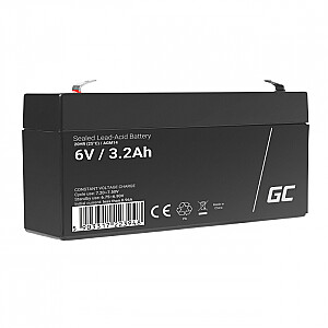 GREEN CELL Battery AGM 6V 3.2 Ah