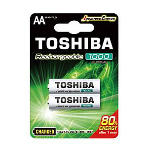 Toshiba GATAVA LIETOŠANAI AA 1000mAh blisteris 2 gab. (TNH-6GLE BP-2C)