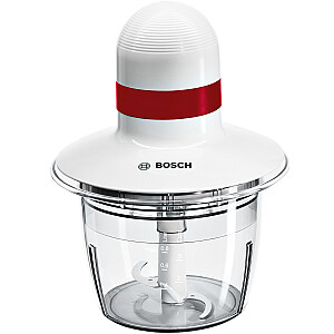 Электрический измельчитель Bosch MMRP1000 0,8 л 400 Вт Красный, Прозрачный, Белый