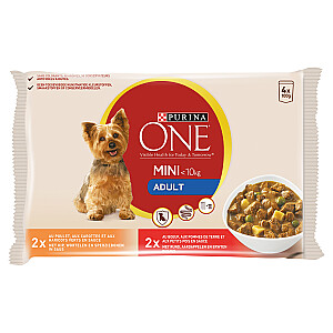 One Mini Adult Food для собак 4x100 г