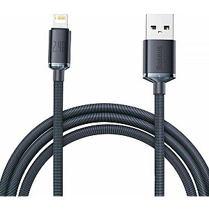USB kabelis Baseus USB-A — Lightning 2 m Black (CAJY000101)