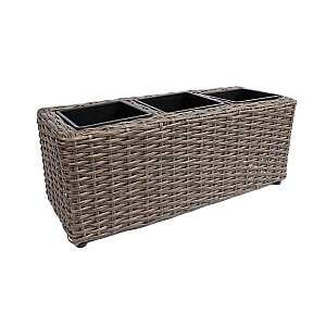 Коробка для цветов WICKER 48x18xH18см, тёмно-коричневый