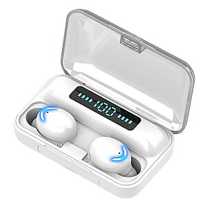 Fusion F9+ Airpods Bluetooth 5.0 Austiņas ar Mikrofonu baltas