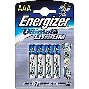 Battery Energizer Ultimate AAA/R03 4 gab.