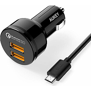 Зарядное устройство Aukey CC-T8 2x USB-A 6 A (CC-T8)