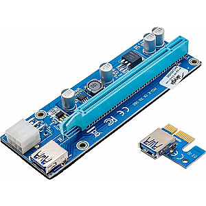 Akyga Riser PCI-E 1x — 16 x USB 3.0 (AK-CA-64)